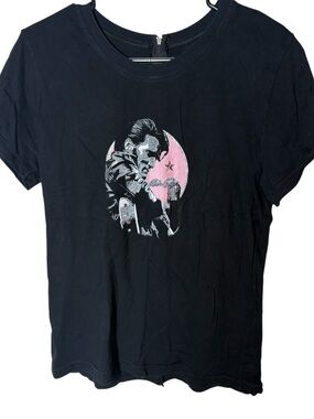 VTG 90s/y2k Elvis Presley Baby Girl Tee Black Small
